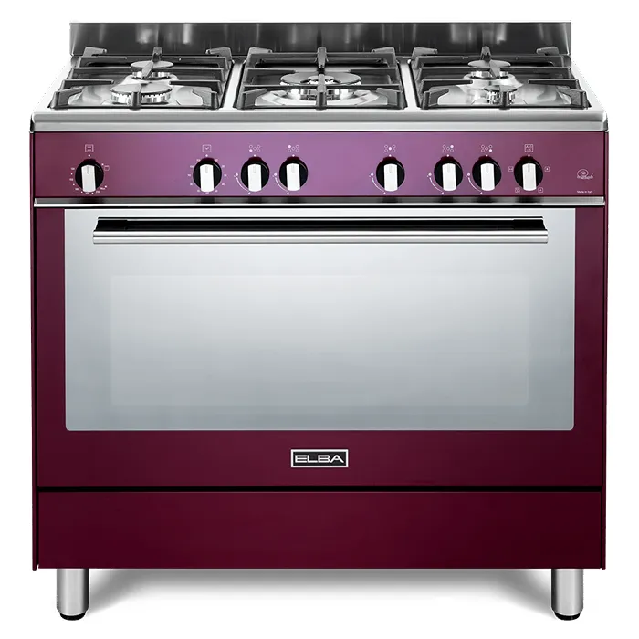 فرن غاز البا 90*60 سم - 5 شعلات – أحمر عودي FR 965 FG SA فرن غاز البا